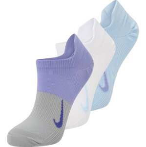 NIKE Sportovní ponožky 'Everyday Plus' světlemodrá / šedá / fialová / bílá