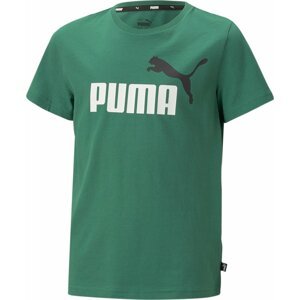 PUMA Funkční tričko zelená / černá / bílá