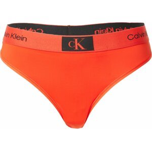 Calvin Klein Underwear Tanga oranžově červená / černá