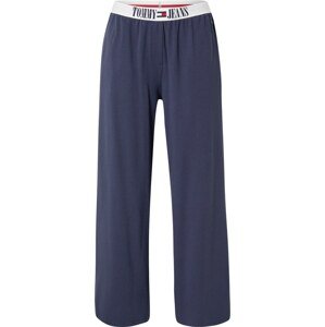 Tommy Jeans Pyžamové kalhoty námořnická modř / červená / bílá