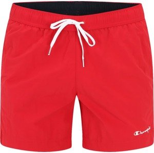 Champion Authentic Athletic Apparel Plavecké šortky červená / bílá