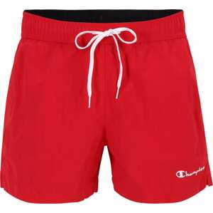 Champion Authentic Athletic Apparel Plavecké šortky červená / bílá
