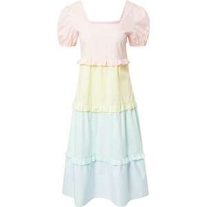 Daisy Street Letní šaty světlemodrá / žlutá / mátová / růžová