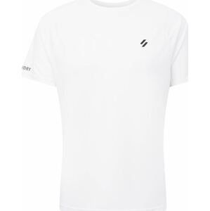 Superdry Funkční tričko černá / bílá