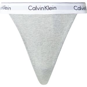 Calvin Klein Underwear Tanga šedý melír / černá / bílá