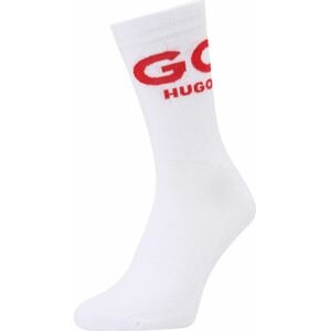 HUGO Ponožky červená / bílá