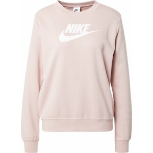 Nike Sportswear Mikina světle růžová / bílá