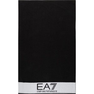 EA7 Emporio Armani Plážový ručník světle šedá / černá