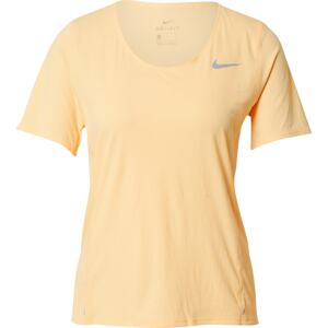 NIKE Funkční tričko 'City Sleek' světle žlutá