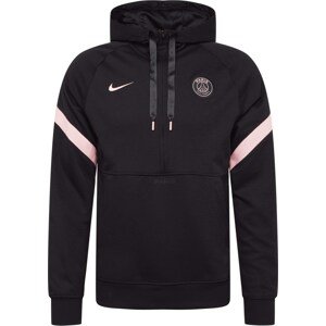 NIKE Sportovní mikina 'Paris Saint-Germain' růžová / černá