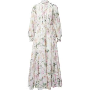 Forever New Košilové šaty 'Juliette' olivová / růžová / bílá
