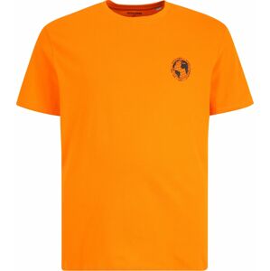 Jack & Jones Plus Tričko 'Filo' oranžová / černá / bílá