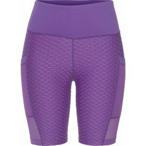 LASCANA ACTIVE Sportovní kalhoty fialová / bílá