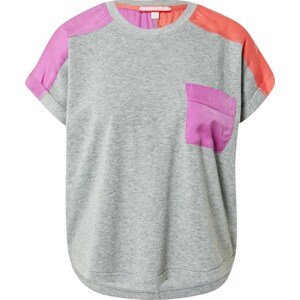 PJ Salvage Tričko na spaní šedý melír / oranžová / pink