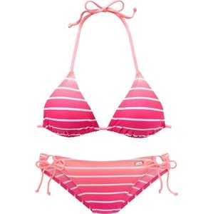 VENICE BEACH Bikiny pink / bílá