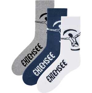 CHIEMSEE Ponožky tmavě modrá / šedá / bílá