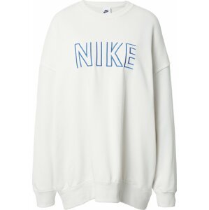 Nike Sportswear Mikina světlemodrá / bílá