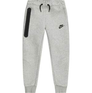 Nike Sportswear Kalhoty šedý melír / černá