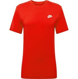 Tričko 'Club' Nike červená / bílá