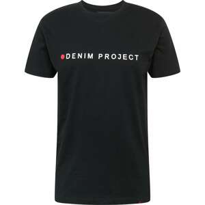 Tričko Denim Project černá / bílá