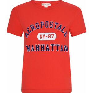 Tričko 'Manhattan' AÉROPOSTALE modrá / červená / bílá