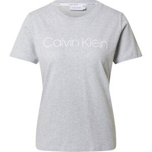 Tričko Calvin Klein šedý melír / bílá