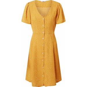 Košilové šaty 'Sonja' Only žlutá / bílá