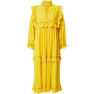 Košilové šaty 'Barbara' Stella Nova limone