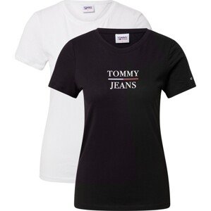 Tričko Tommy Jeans tmavě modrá / červená / černá / offwhite