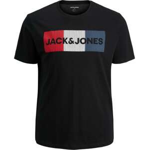 Tričko Jack & Jones Plus námořnická modř / červená / černá / bílá