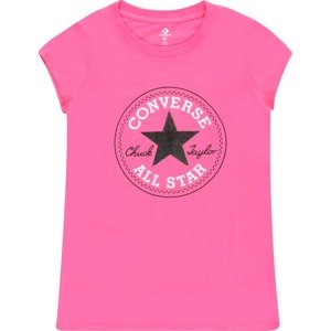 Tričko Converse pink / černá / bílá