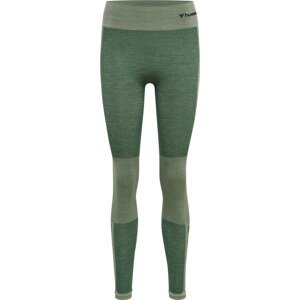 Sportovní kalhoty Hummel zelená / tmavě zelená / černá