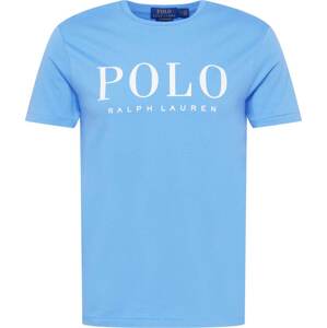 Tričko Polo Ralph Lauren nebeská modř / bílá