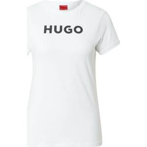 Tričko 'The HUGO Tee' HUGO černá / bílá