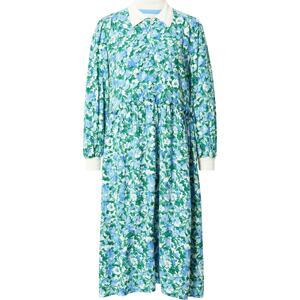 Košilové šaty Rich & Royal nebeská modř / světlemodrá / zelená / bílá