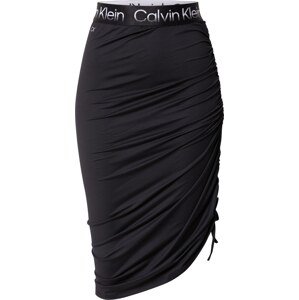 Sportovní sukně Calvin Klein Sport černá / bílá