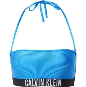 Horní díl plavek 'Intense Power' Calvin Klein Swimwear azurová / černá / bílá