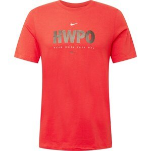 Funkční tričko 'HWPO' Nike červená / černá / bílá