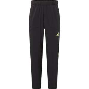 Sportovní kalhoty ADIDAS SPORTSWEAR svítivě zelená / černá