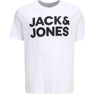 Tričko Jack & Jones Plus černá / bílá