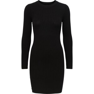 Úpletové šaty 'Crista' PIECES Curve černá