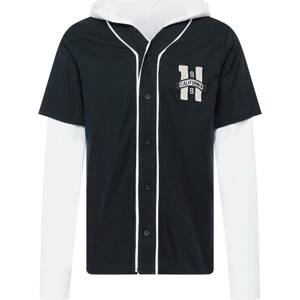 Košile Hollister černá / bílá