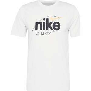 Funkční tričko 'WILD CLASH' Nike pastelově žlutá / černá / bílá
