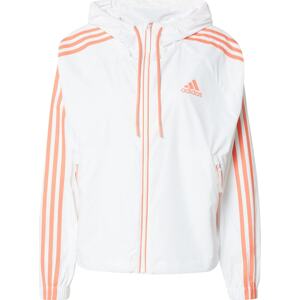 Sportovní bunda 'Bsc 3-Stripes Wind' ADIDAS SPORTSWEAR oranžová / bílá