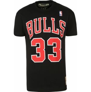 Tričko 'Scottie Pippen Chicago Bulls' Mitchell & Ness červená / černá / bílá