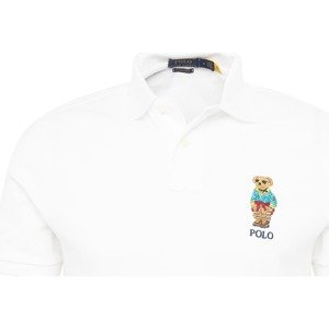 Tričko Polo Ralph Lauren světlemodrá / hnědá / bílá