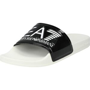 Pantofle EA7 Emporio Armani černá / bílá