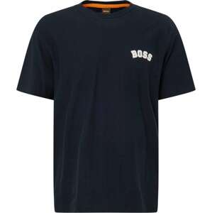 Tričko Boss Orange námořnická modř / bílá