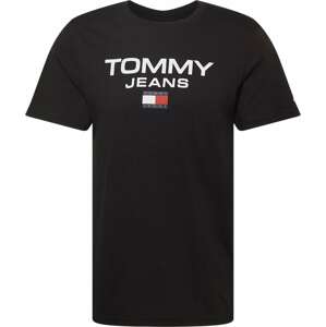 Tričko Tommy Jeans námořnická modř / červená / černá / bílá