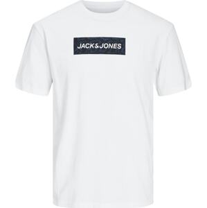 Tričko jack & jones modrá / černá / bílá